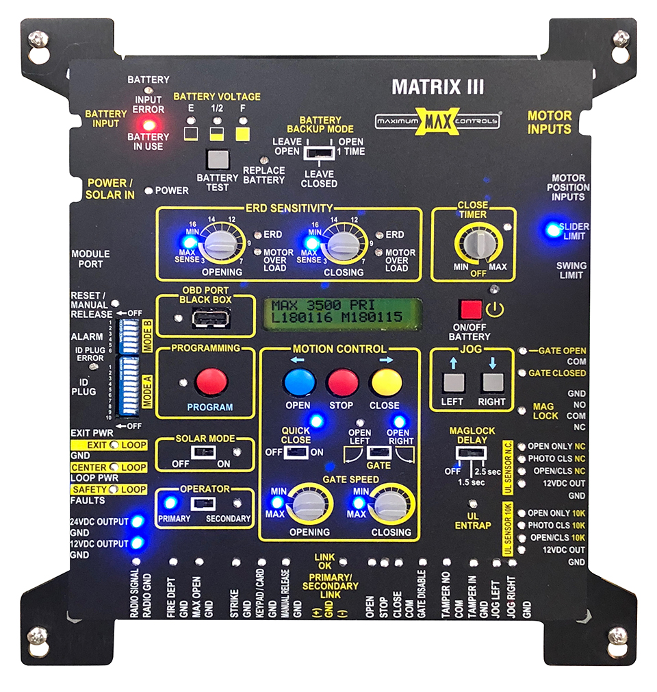 Max 3500 FS Matrix III Control Board